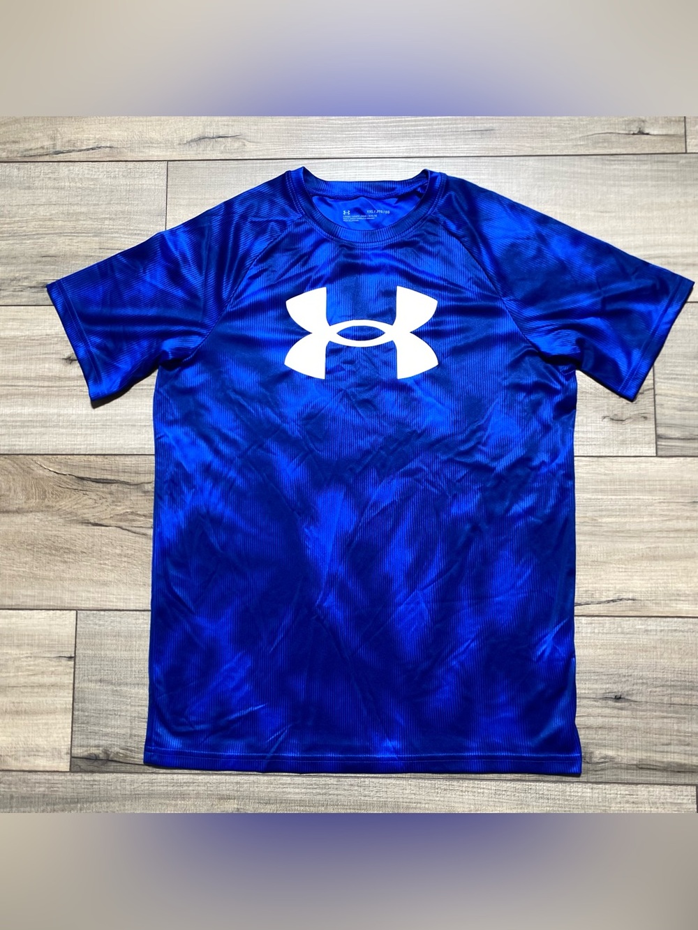 Under Armour Youth Boys UA Tech Big Logo Printed Short Sleeve Shirt YXL Blue